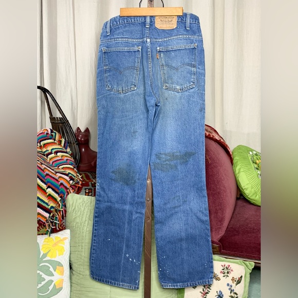VTG Levi's 517 Orange Tab Jeans - Picture 10 of 11
